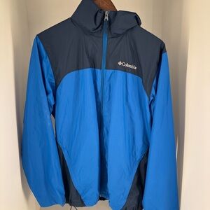 Columbia Men's Two-Tone Blue Windbreaker size SMALL